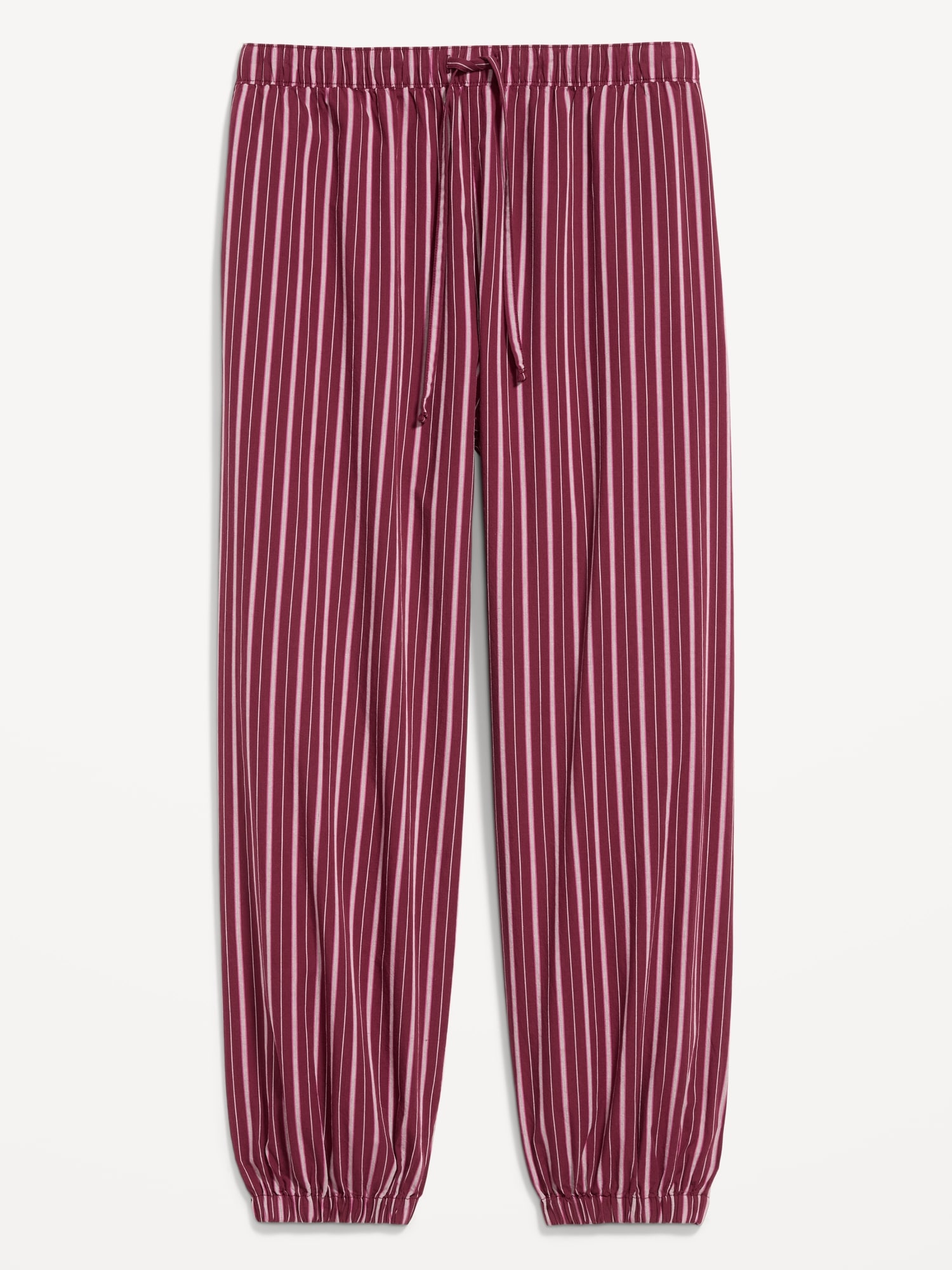 Cinched Poplin Balloon Pants