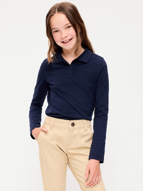 POLO D'UNIFORME SCOLAIRE EN TRICOT DE JERSEY POUR FILLE