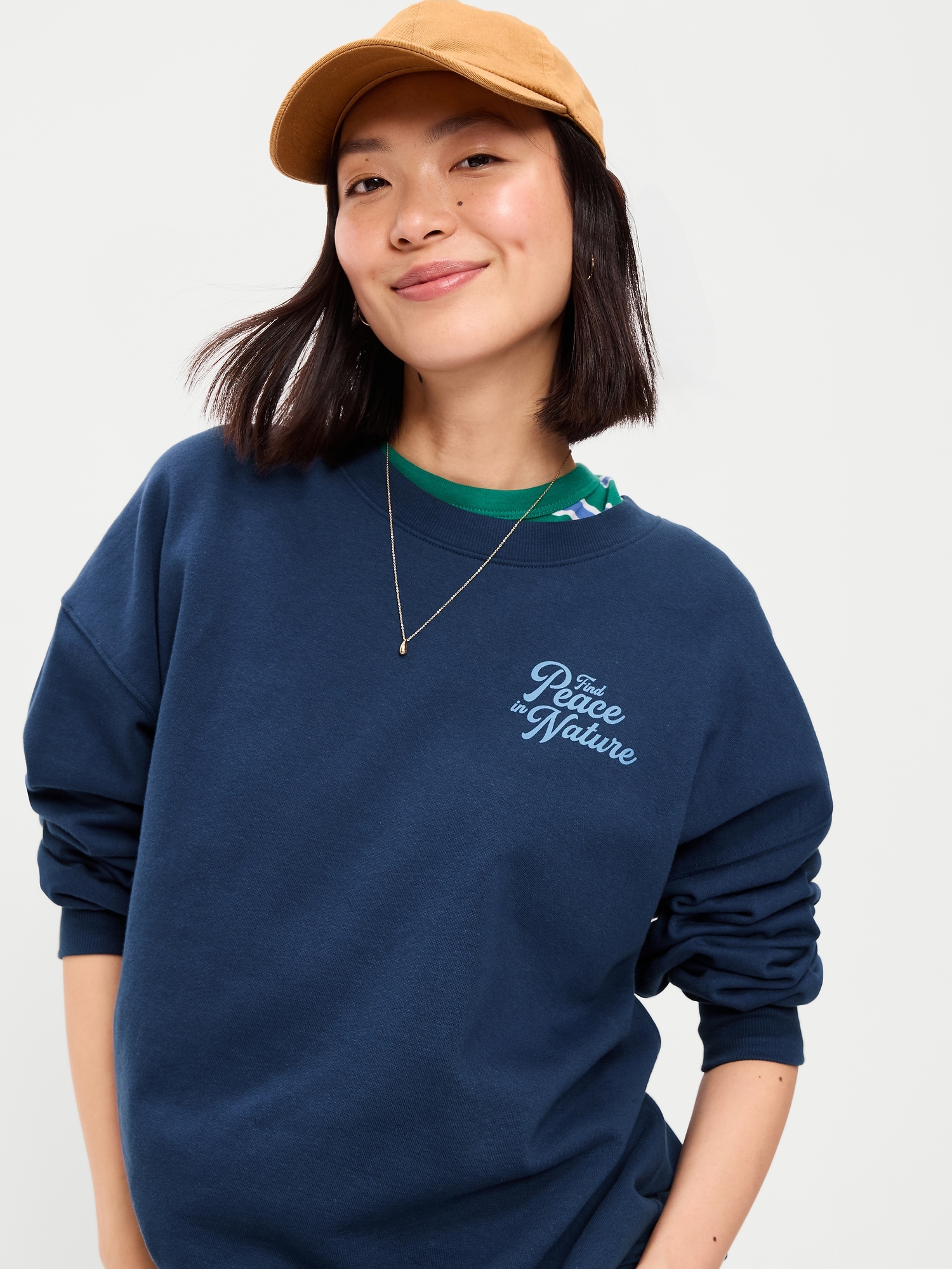 SoComfy Oversized Crew-Neck Sweatshirt