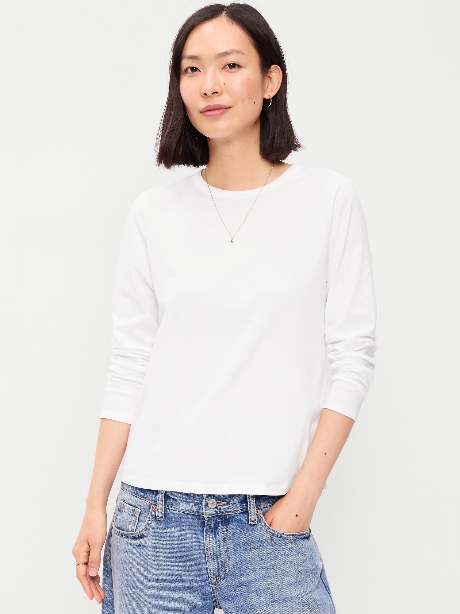 T-SHIRT PASSE-PARTOUT À MANCHES LONGUES