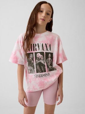 ニルヴァーナ オーバーサイズ チュニックTシャツ (キッズ)