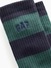 ラグビーストライプ GAPロゴ クルーソックス-1