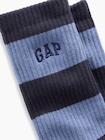 ラグビーストライプ GAPロゴ クルーソックス-1