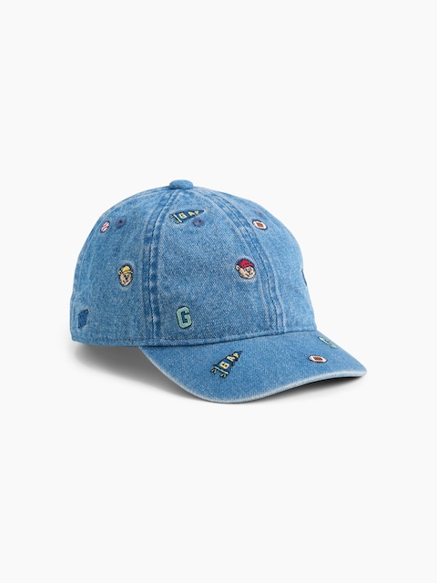 Baby & Toddler Embroidered Denim Varsity Baseball Hat