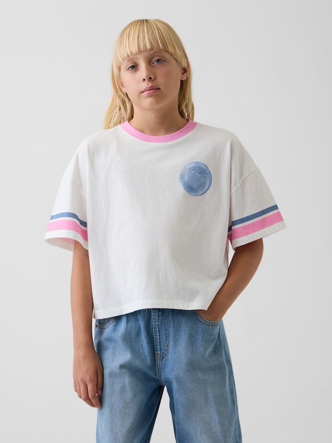 オーバーサイズ グラフィックTシャツ (キッズ)-0