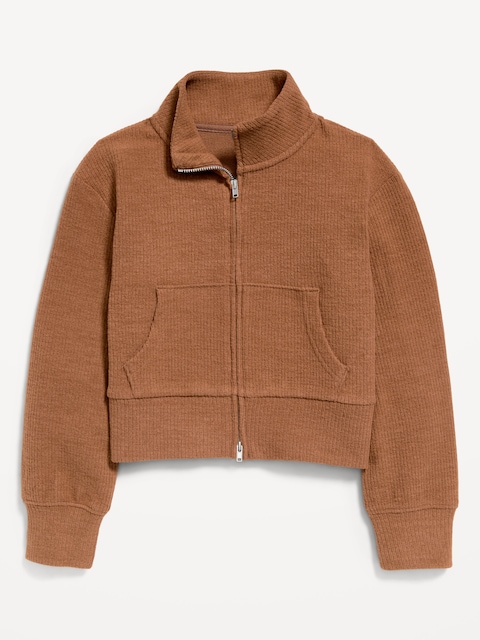 VESTE À CAPUCHON ULTRACONFO À GLISSIÈRE BIDIRECTIONNELLE POUR FILLE