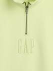 ヘビーウェイト オーバーサイズ GAPロゴ 1/4ジップアップ プルオーバー-3