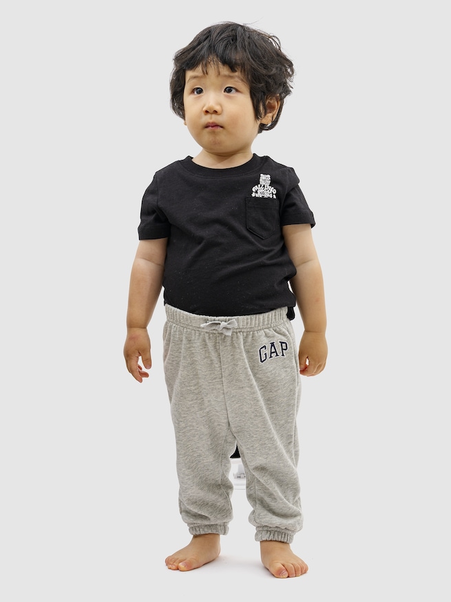 babyGap リラックス GAPロゴ プルオンジョガーパンツ-1