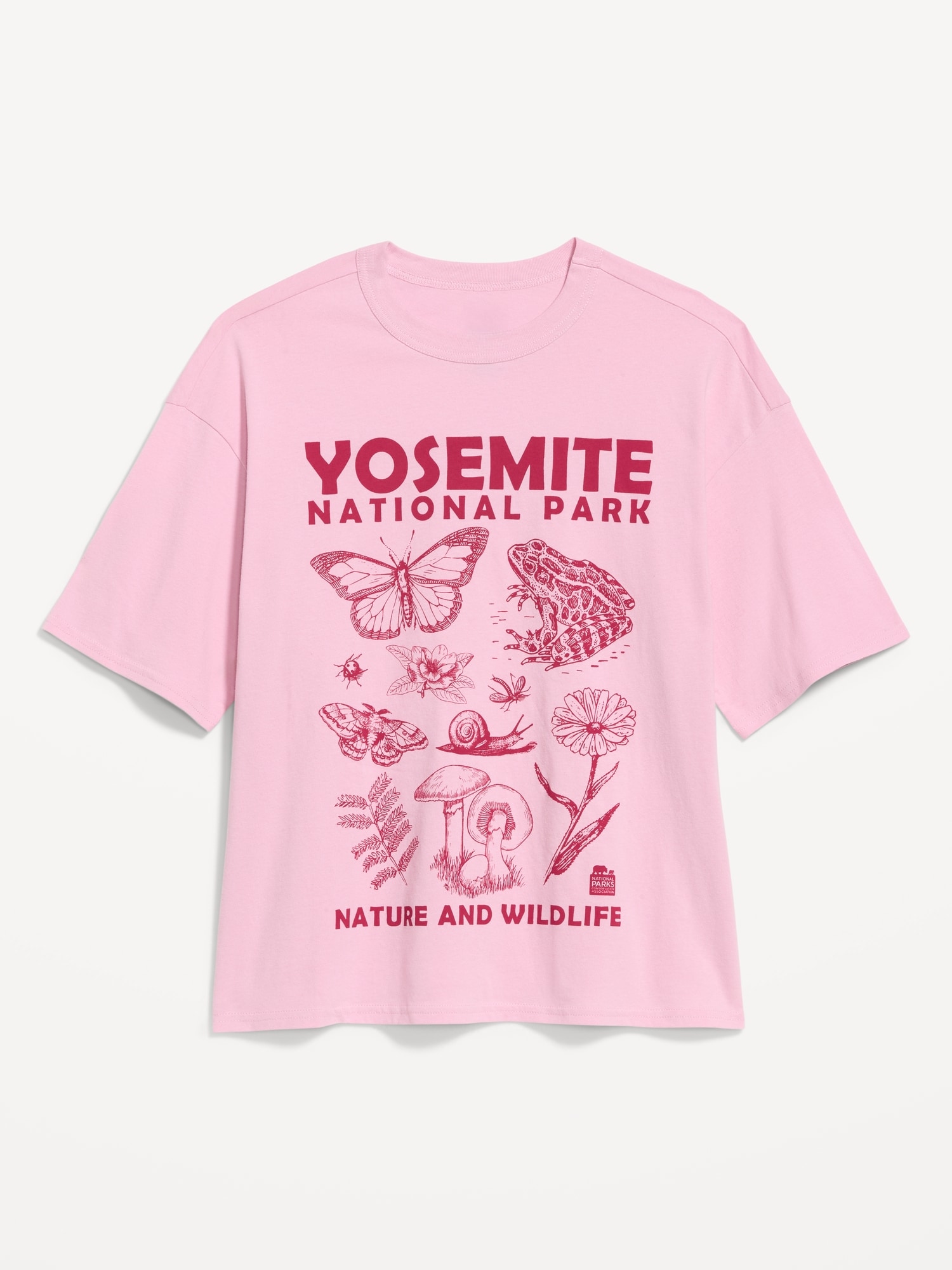 Yosemite National Park™ Crew-Neck Oversized Crop T-Shirt