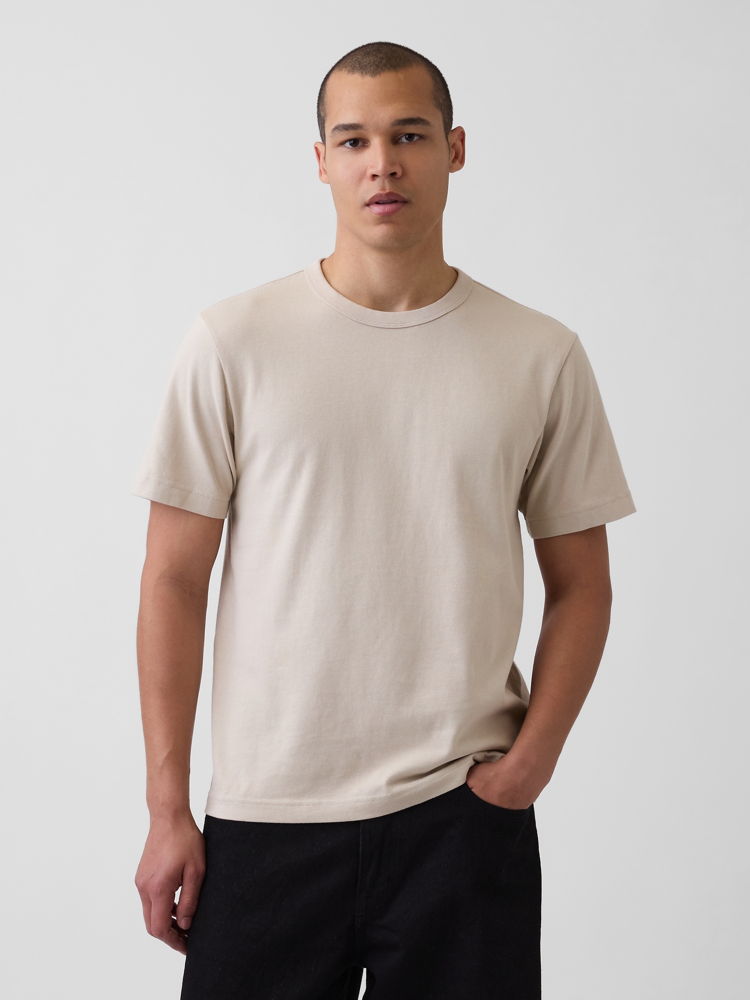 T-SHIRT DÉCONTRACTÉ EN TISSU ÉPAIS POUR ADULTE