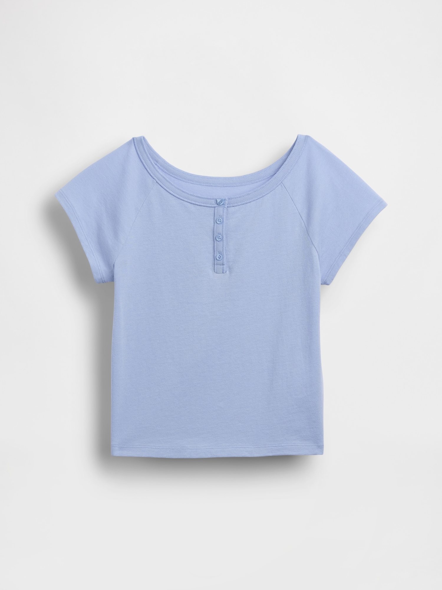 T-SHIRT HENLEY À MANCHES RAGLAN POUR ENFANT