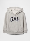 babyGap リラックス GAPロゴ ジップアップパーカー-1