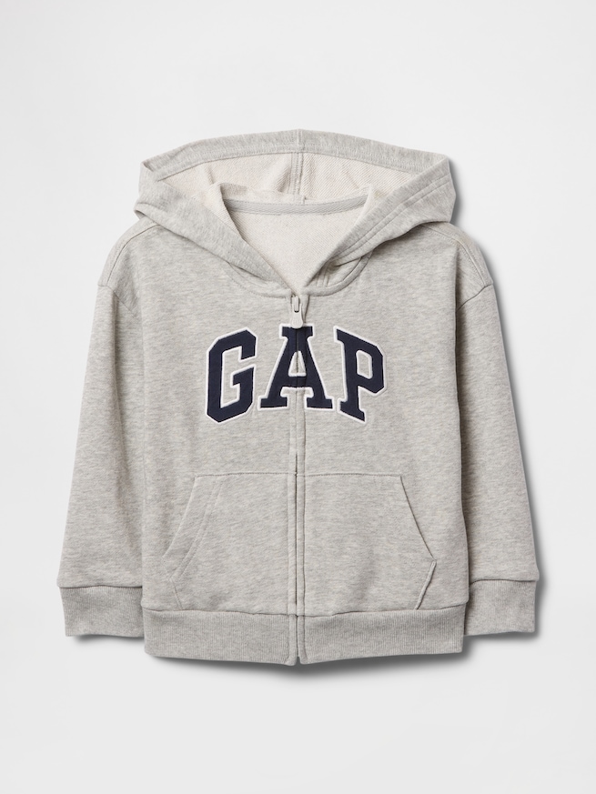 babyGap リラックス GAPロゴ ジップアップパーカー-1