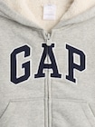 babyGap GAPロゴ ボア ジップアップパーカー-2