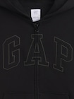 リラックスフィット GAPロゴ ジップアップパーカー (キッズ)-4