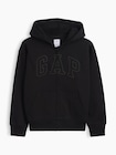 リラックスフィット GAPロゴ ジップアップパーカー (キッズ)-1