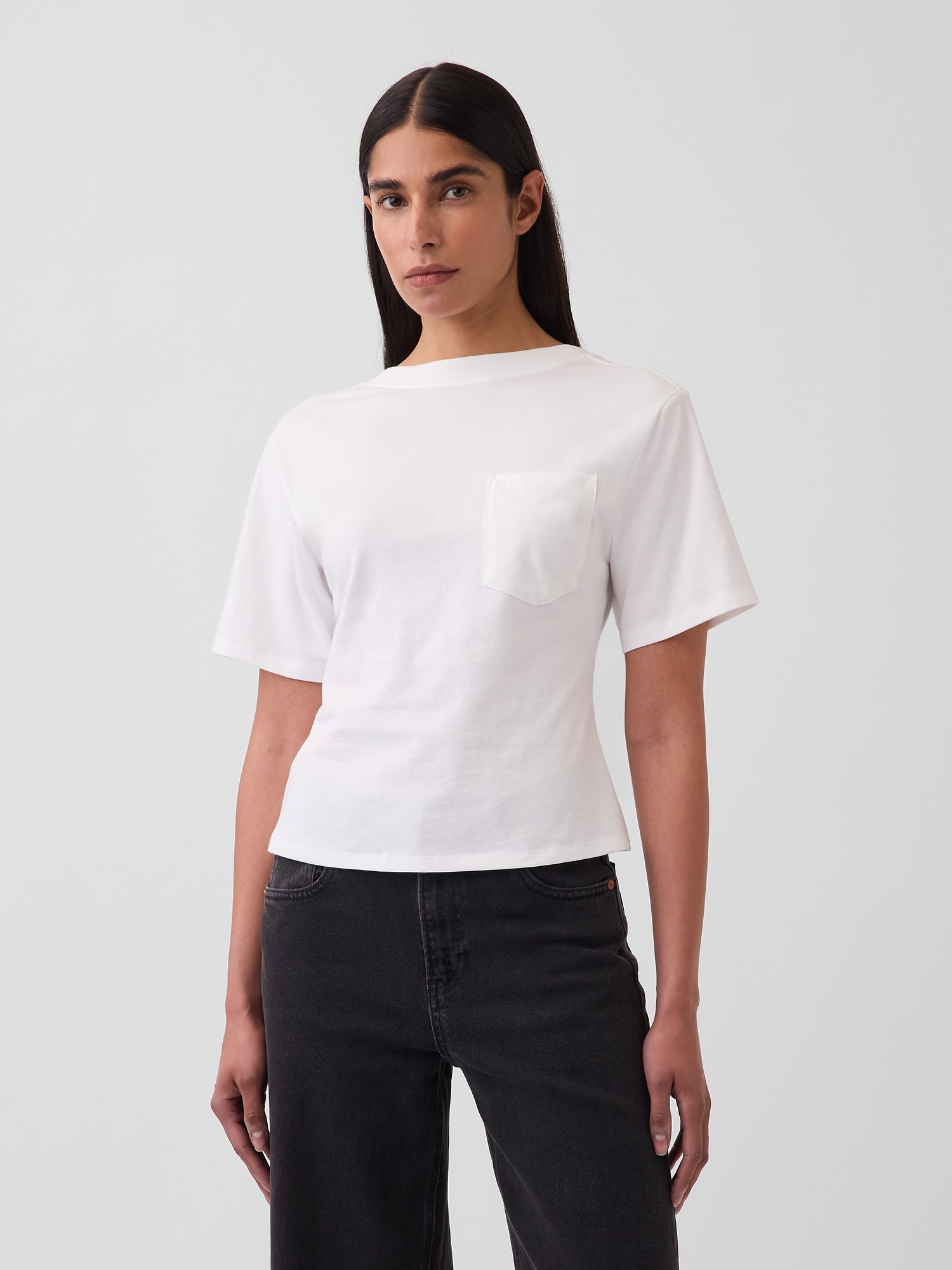 GapStudio Scoop-Back Pocket T-Shirt
