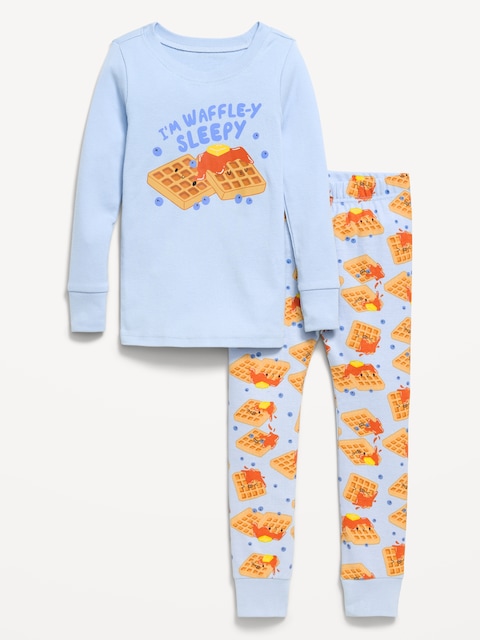 Unisex Snug-Fit Printed Pajama Set for Toddler & Baby