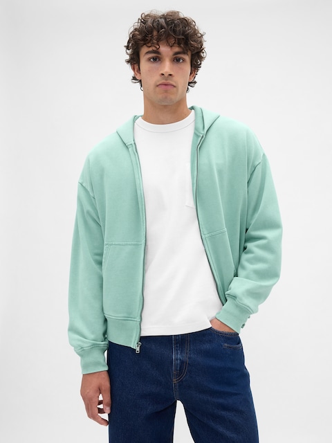 Adult Heavyweight Oversized Zip Hoodie