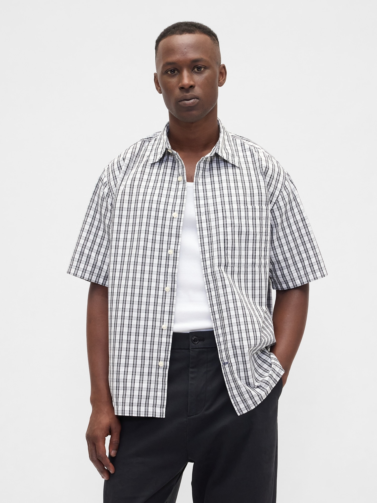 Poplin Shirt in Boxy Fit