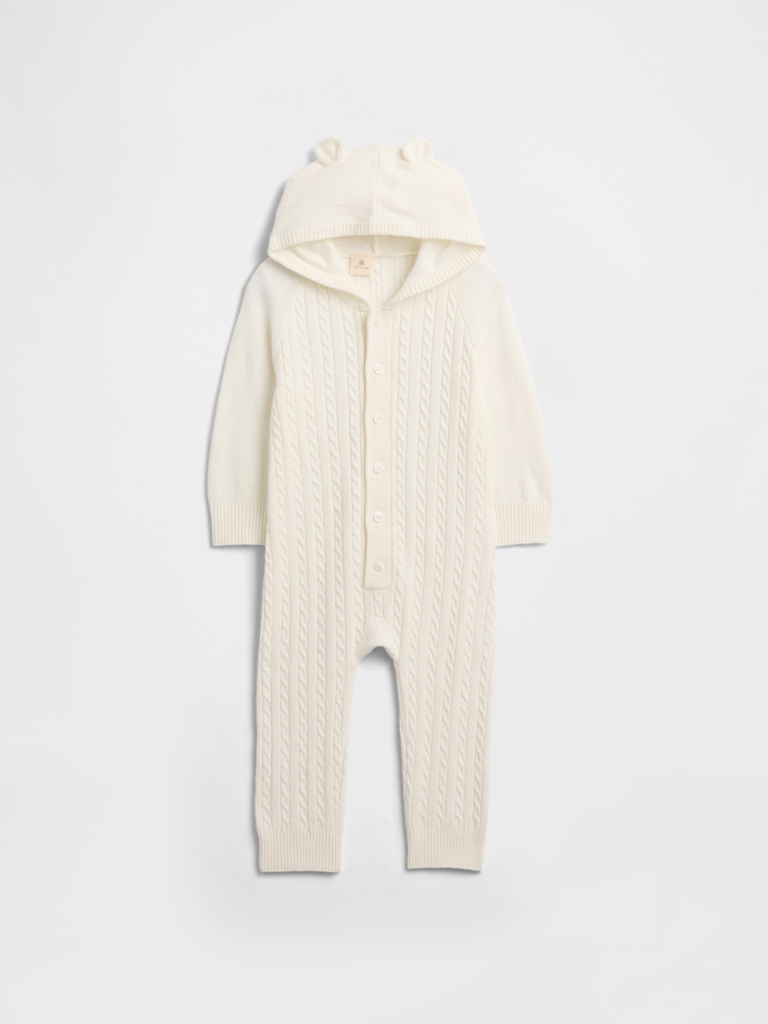 Baby CashSoft Cable-Knit One-Piece
