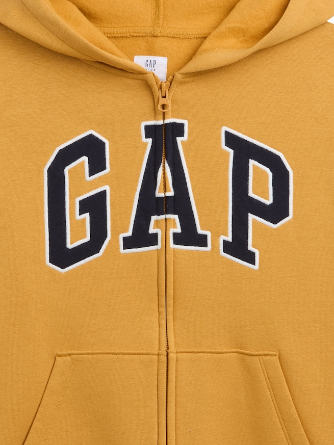 リラックスフィット GAPロゴ ジップアップパーカー (キッズ)-2