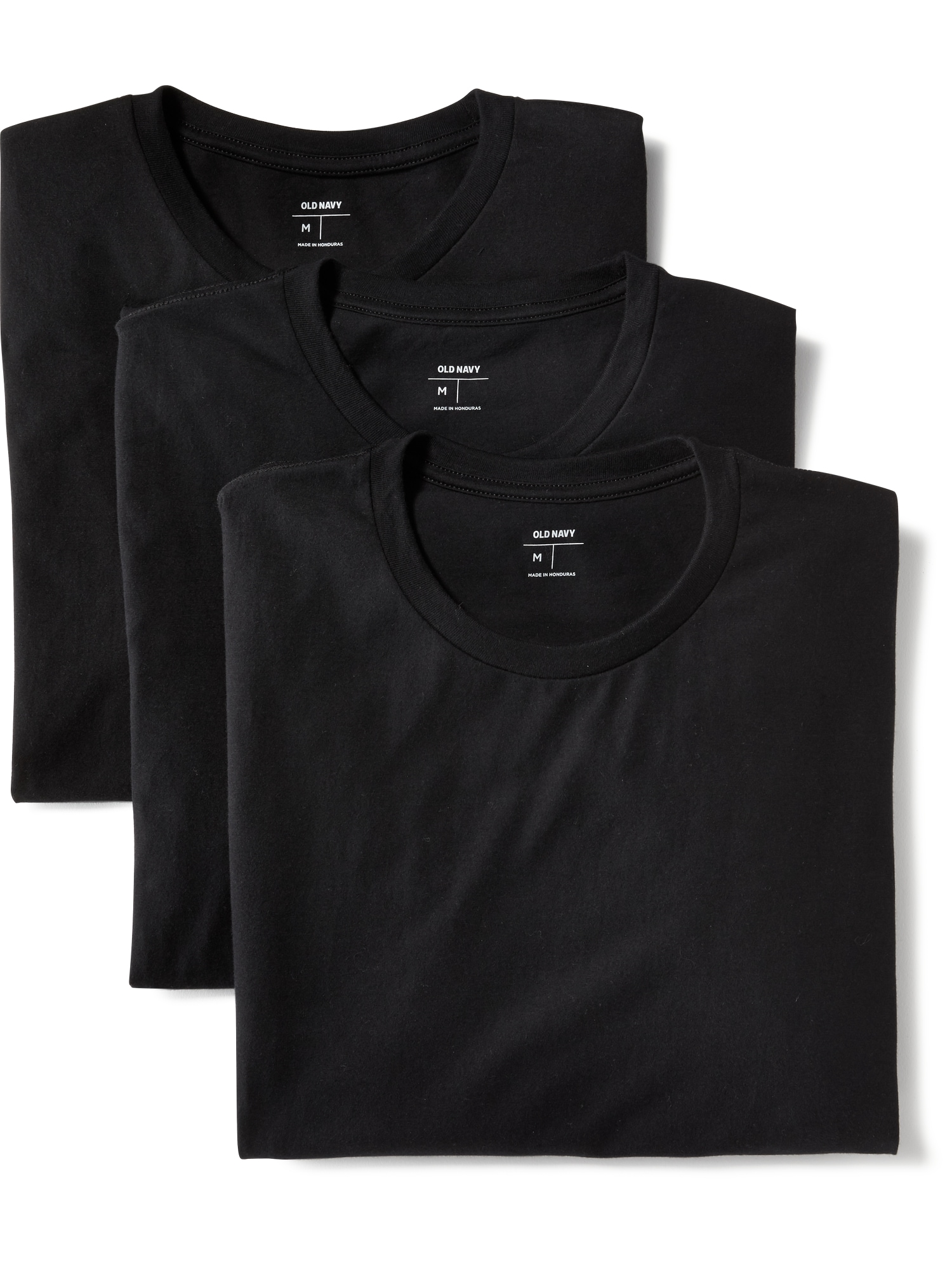 PAQUET DE TROIS T-SHIRTS À COL ROND POUR HOMME
