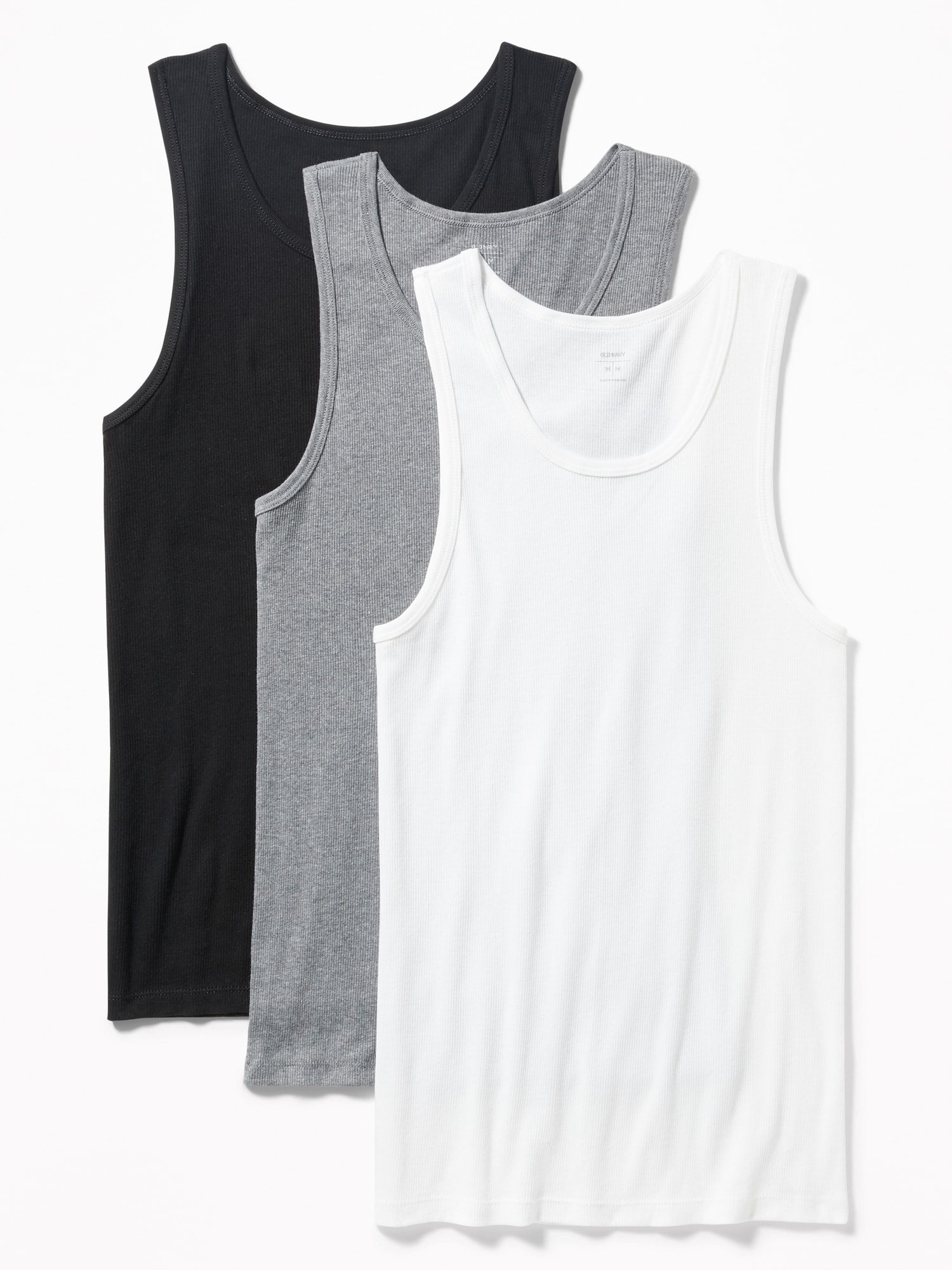 PAQUET DE TROIS DÉBARDEURS EN TRICOT CÔTELÉ POUR HOMME