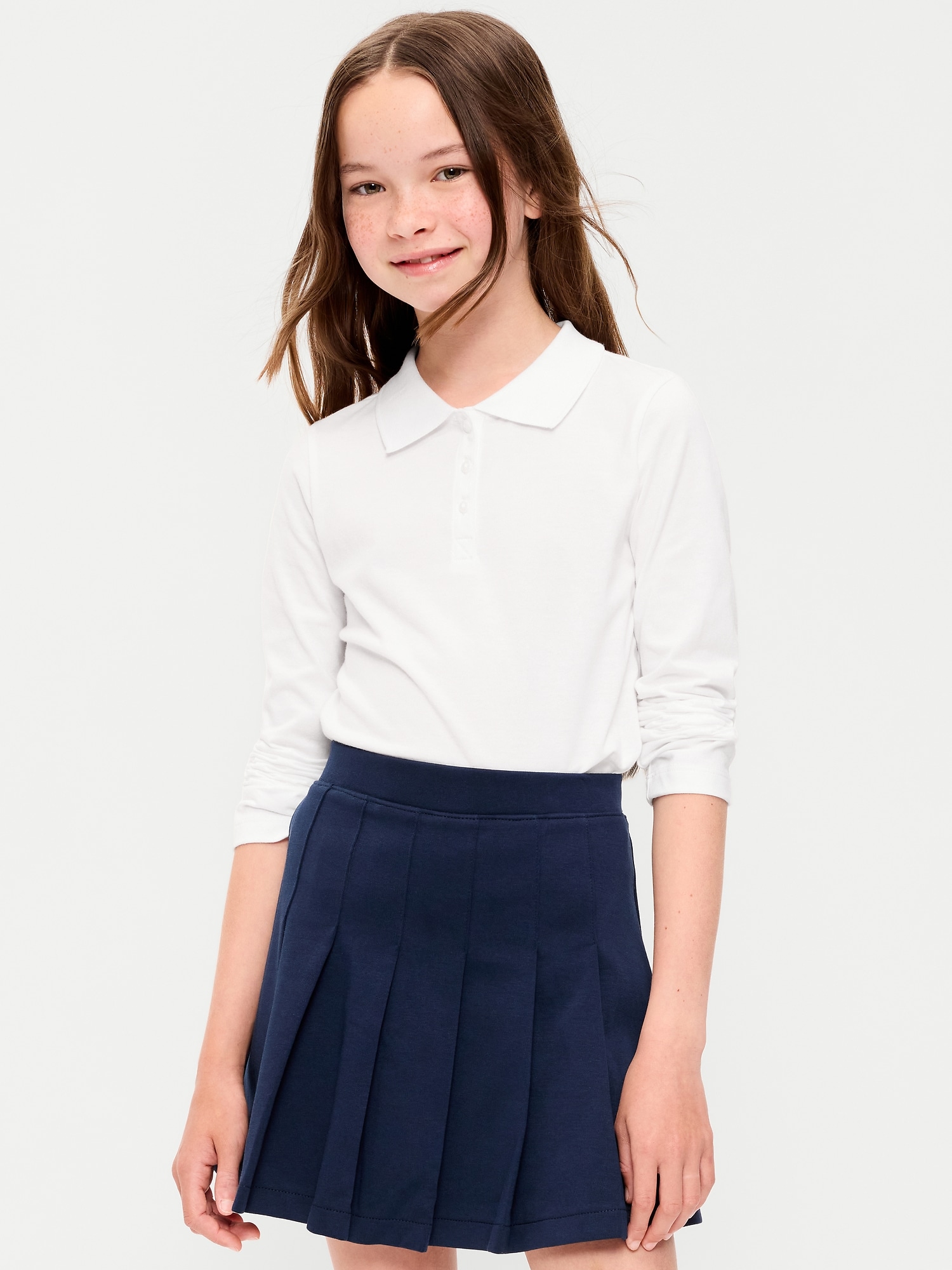 POLO D'UNIFORME SCOLAIRE EN TRICOT DE JERSEY POUR FILLE