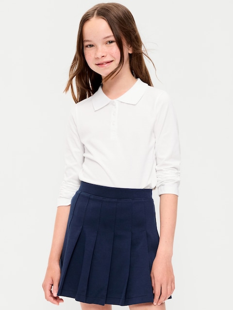 POLO D'UNIFORME SCOLAIRE EN TRICOT DE JERSEY POUR FILLE