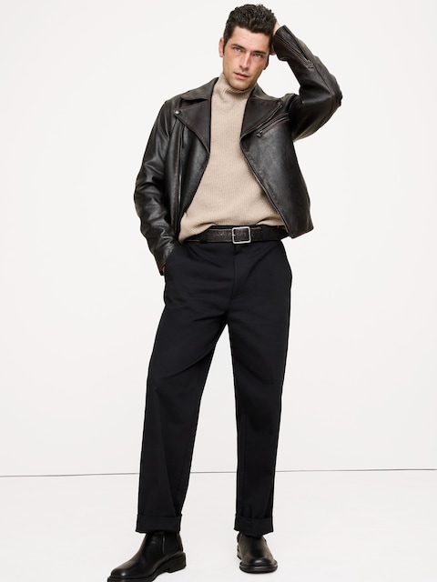 Leather Moto Jacket