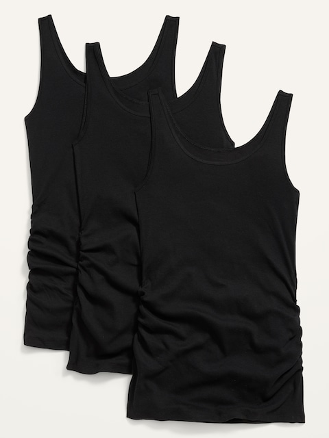 CAMISOLE PREMIÈRE COUCHE EN TRICOT CÔTELÉ DE MATERNITÉ (PAQUET DE 3)