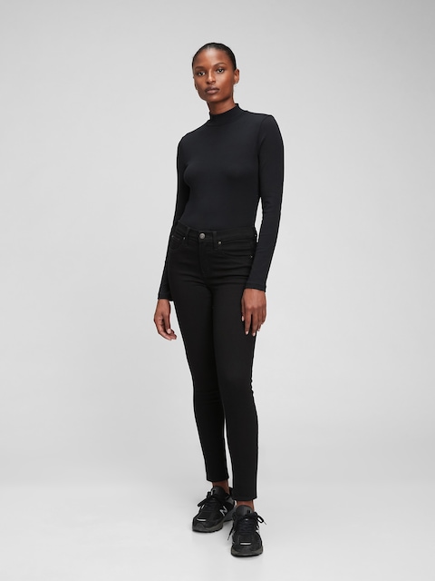 JEAN VRAIMENT MOULANT À TAILLE BASSE MOYENNE EN DENIM WASHWELL