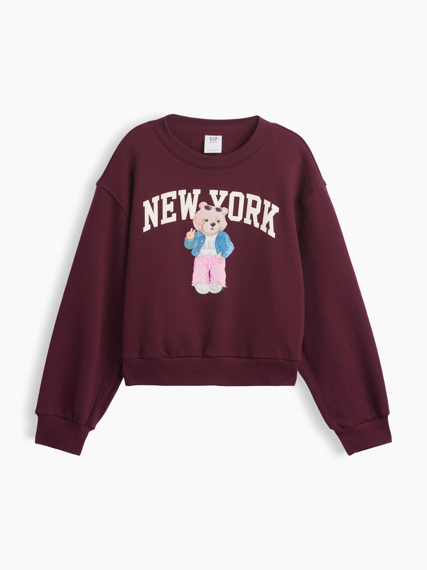 Kids Relaxed Wedge Crewneck Sweatshirt