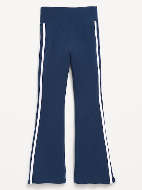 LEGGING ÉVASÉ À TAILLE HAUTE À RAYURE LATÉRALE POUR FILLE