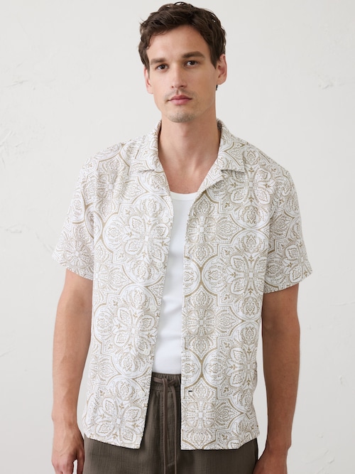 BR ファクトリー スタンダードフィット コースタル リゾート シャツ
