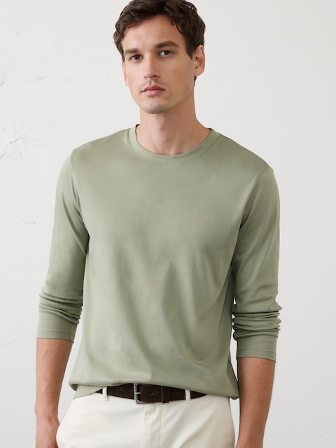 Slim-Fit Luxe Touch Long-Sleeve T-Shirt
