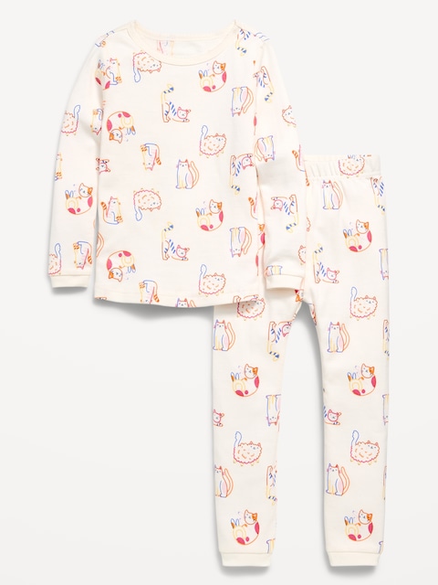 Printed Snug-Fit Pajama Set for Toddler & Baby