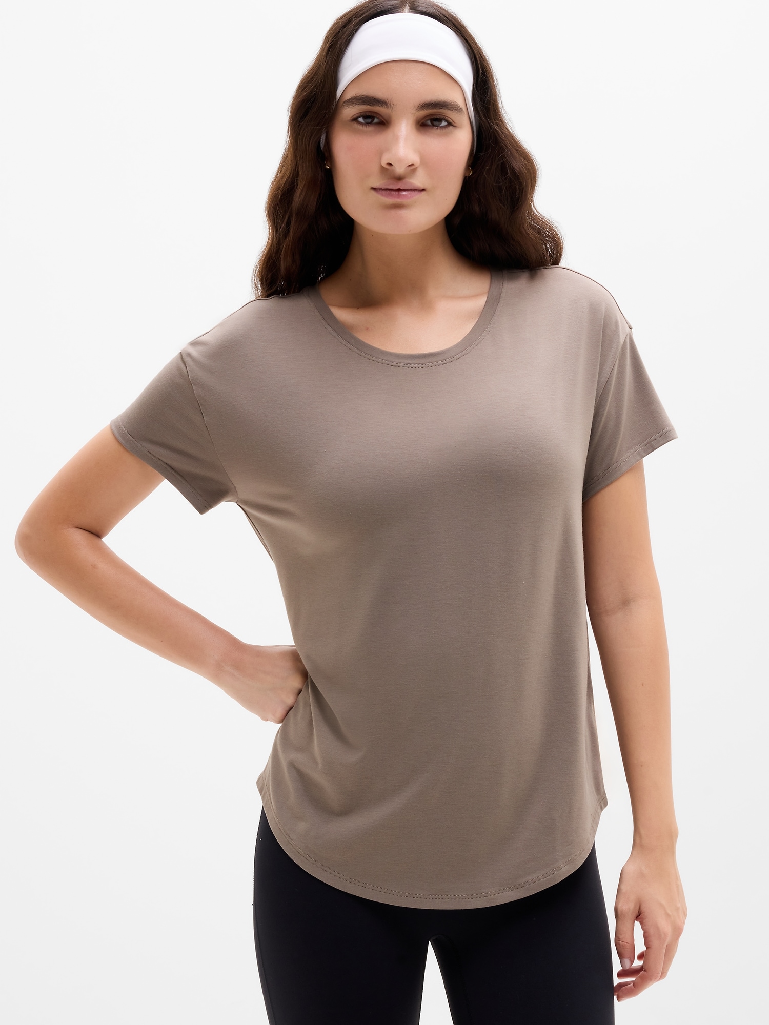 Athleta Move With Ease Tee In Umber