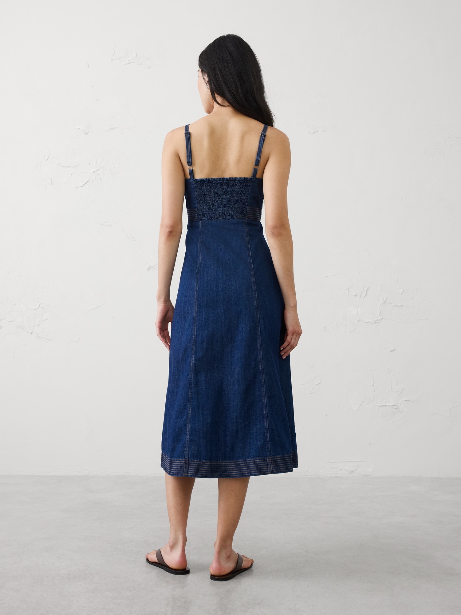 short sleeve midi dress for women Blue Chiffon Short Sleeve Midi Dress – self-portrait-US
