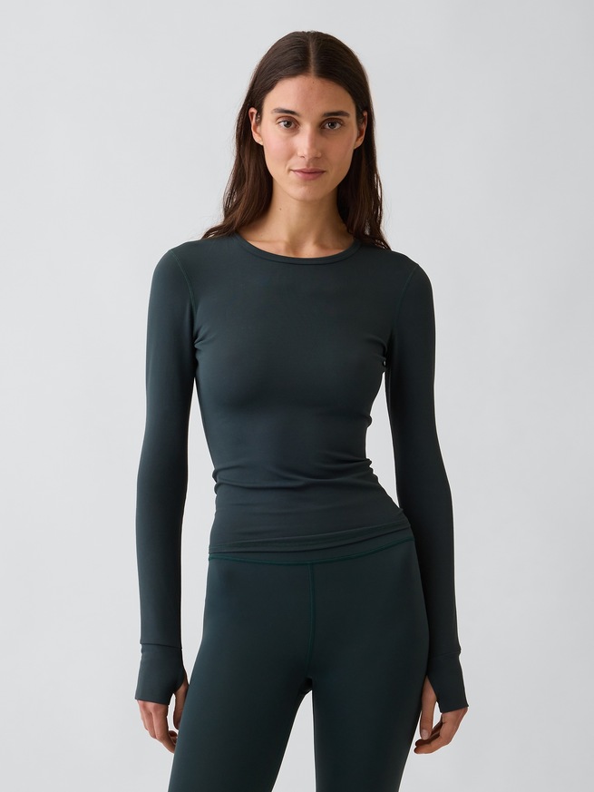 GapFit スムース クルーネックTシャツ-0
