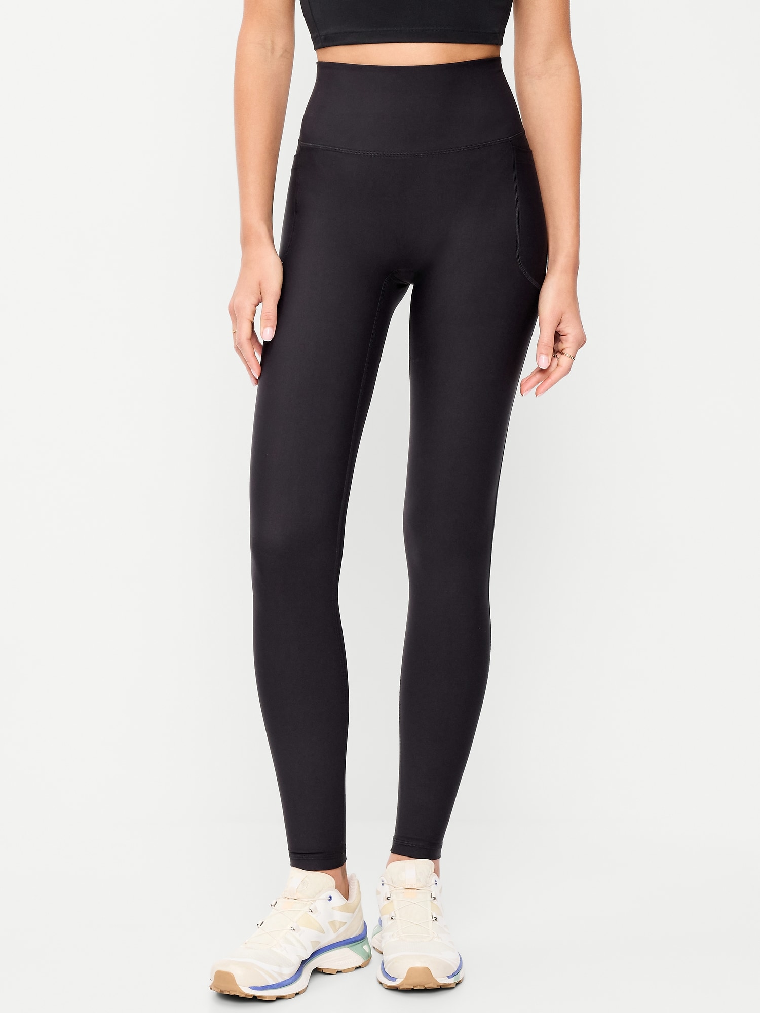 Extra-High Waisted PowerSoft Boundless 7/8 Pocket Leggings – No Front Seam