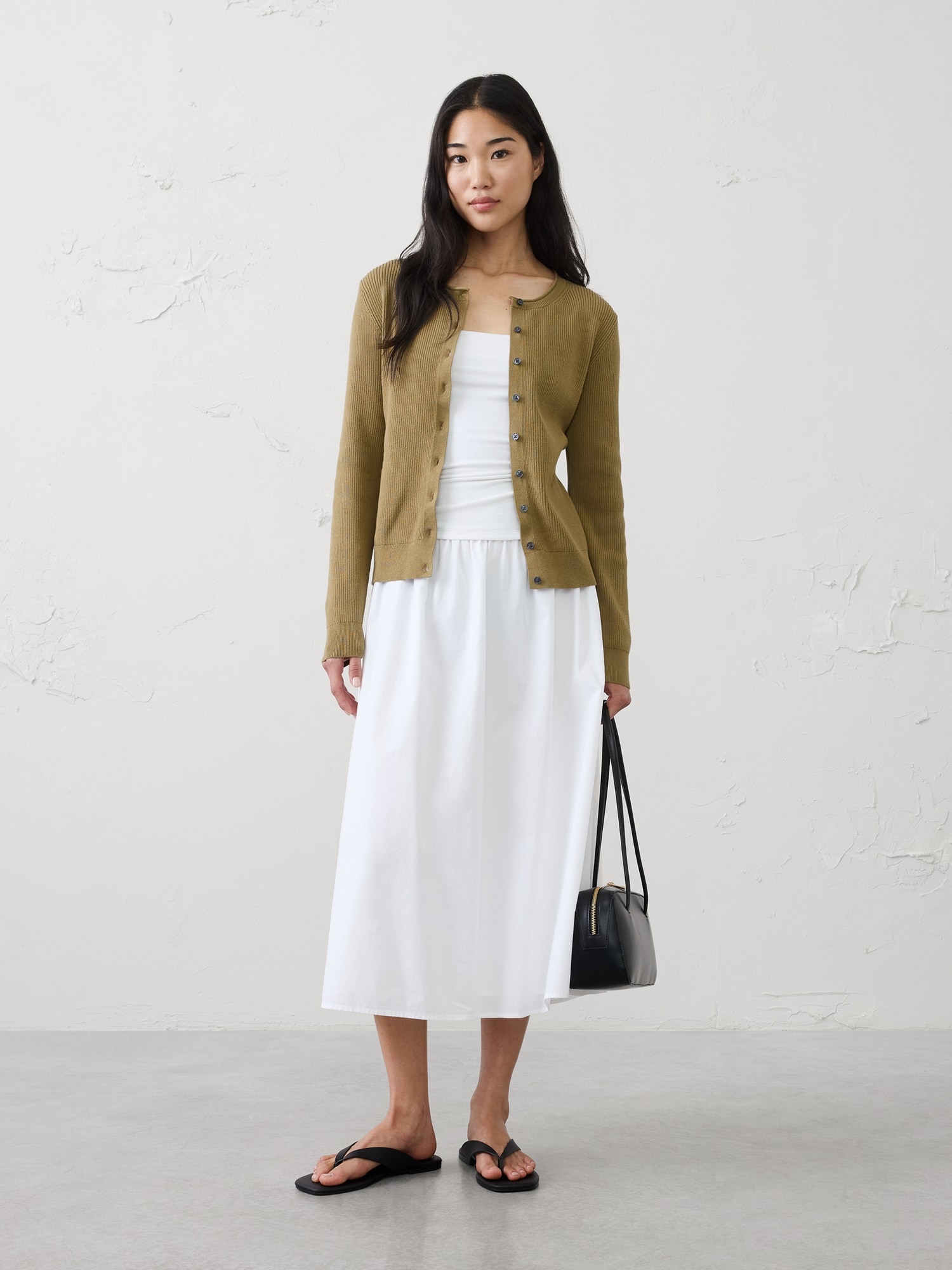 CARDIGAN EN COTON CÔTELÉ