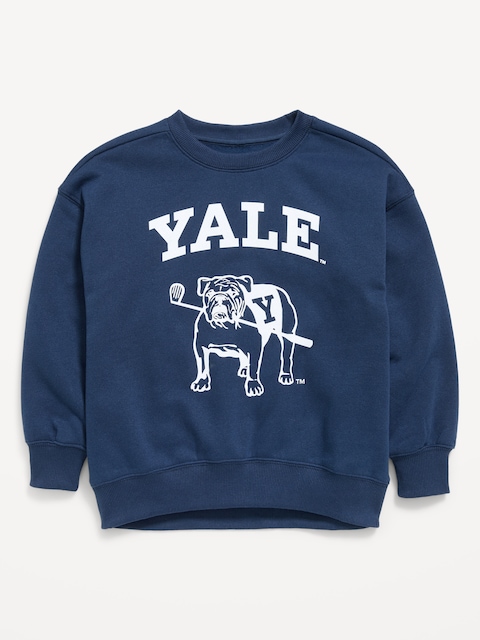 College Oversized Graphic Tunic Sweatshirt for Girls