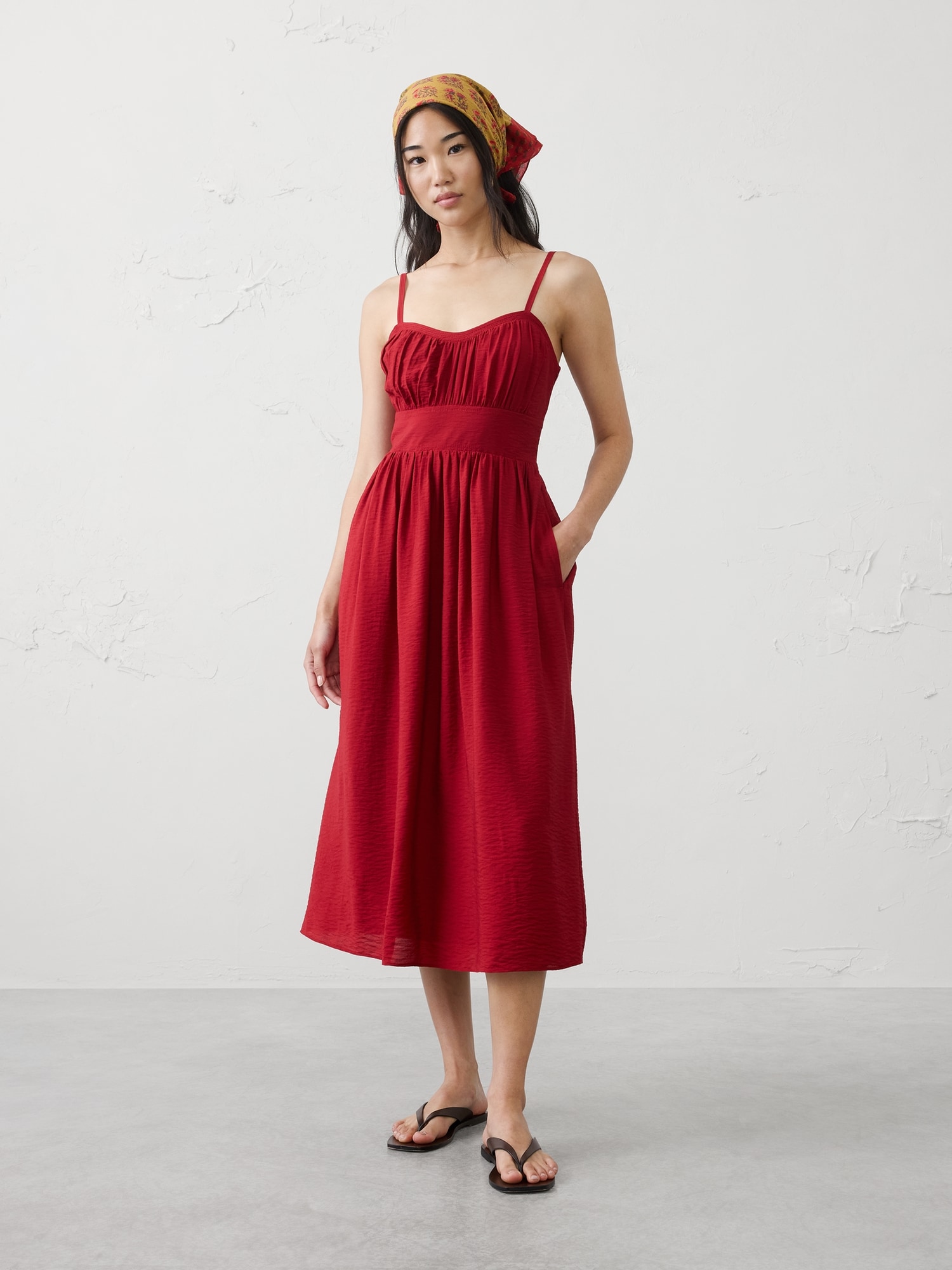 empire waist dress midi Elegant A-Line Empire Waist Midi Length Chiffon Sequin Dresses Sleevel