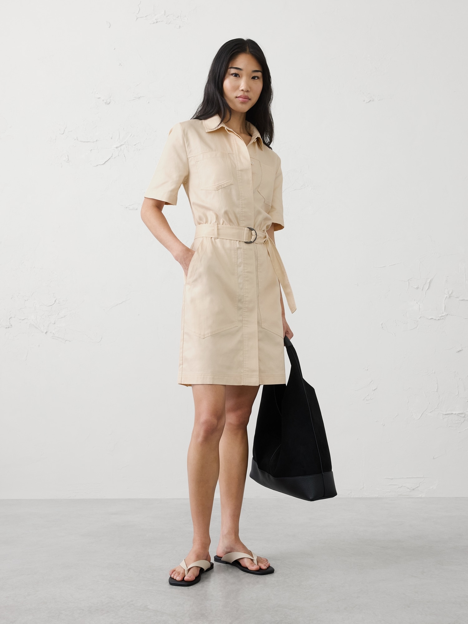 ROBE-CHEMISIER COURTE UTILITAIRE