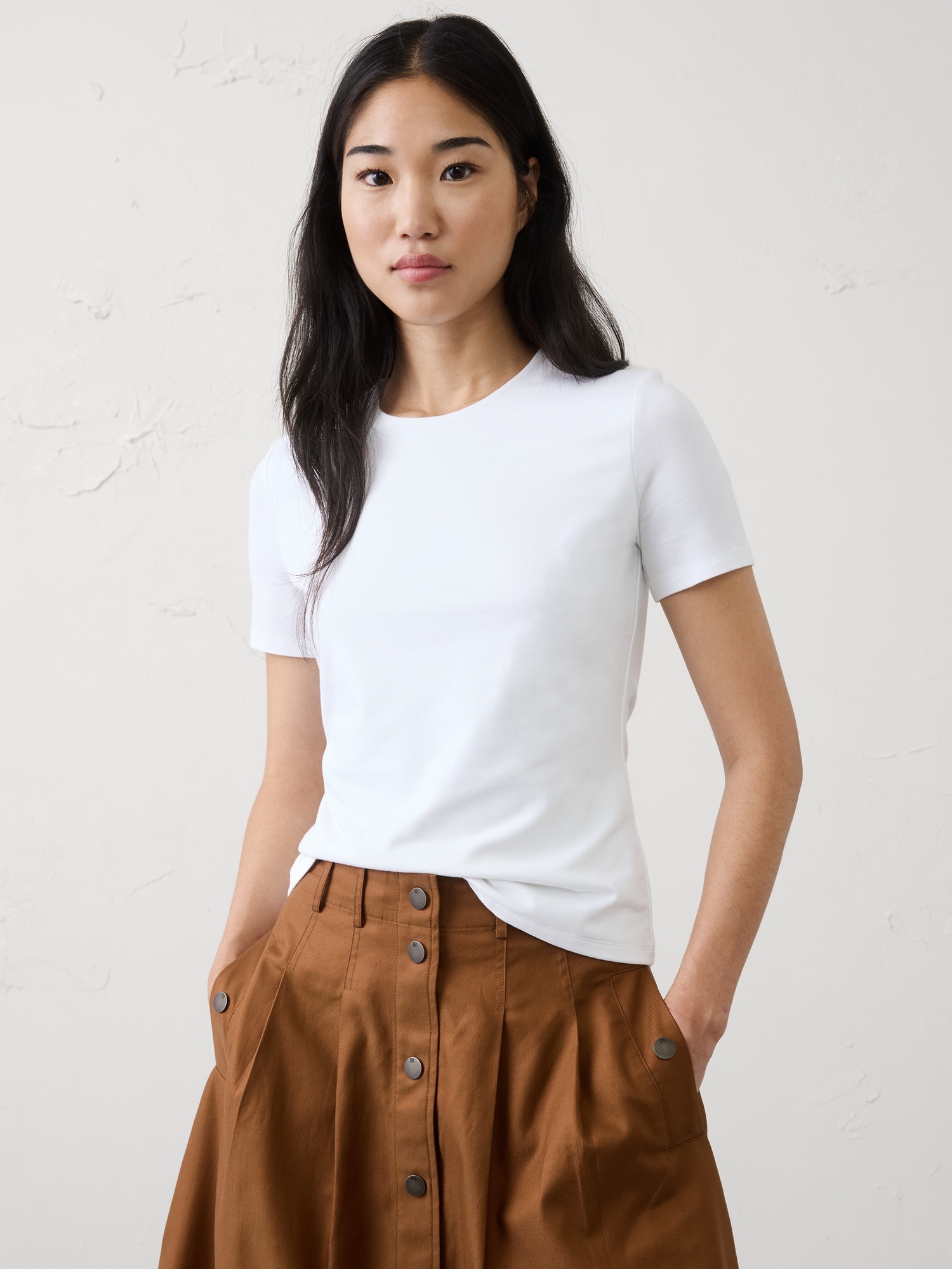 T-SHIRT EXTENSIBLE DOUX