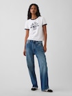 GAP NEW YORKロゴ リンガーTシャツ-1
