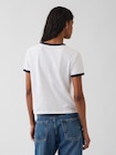 GAP NEW YORKロゴ リンガーTシャツ-2