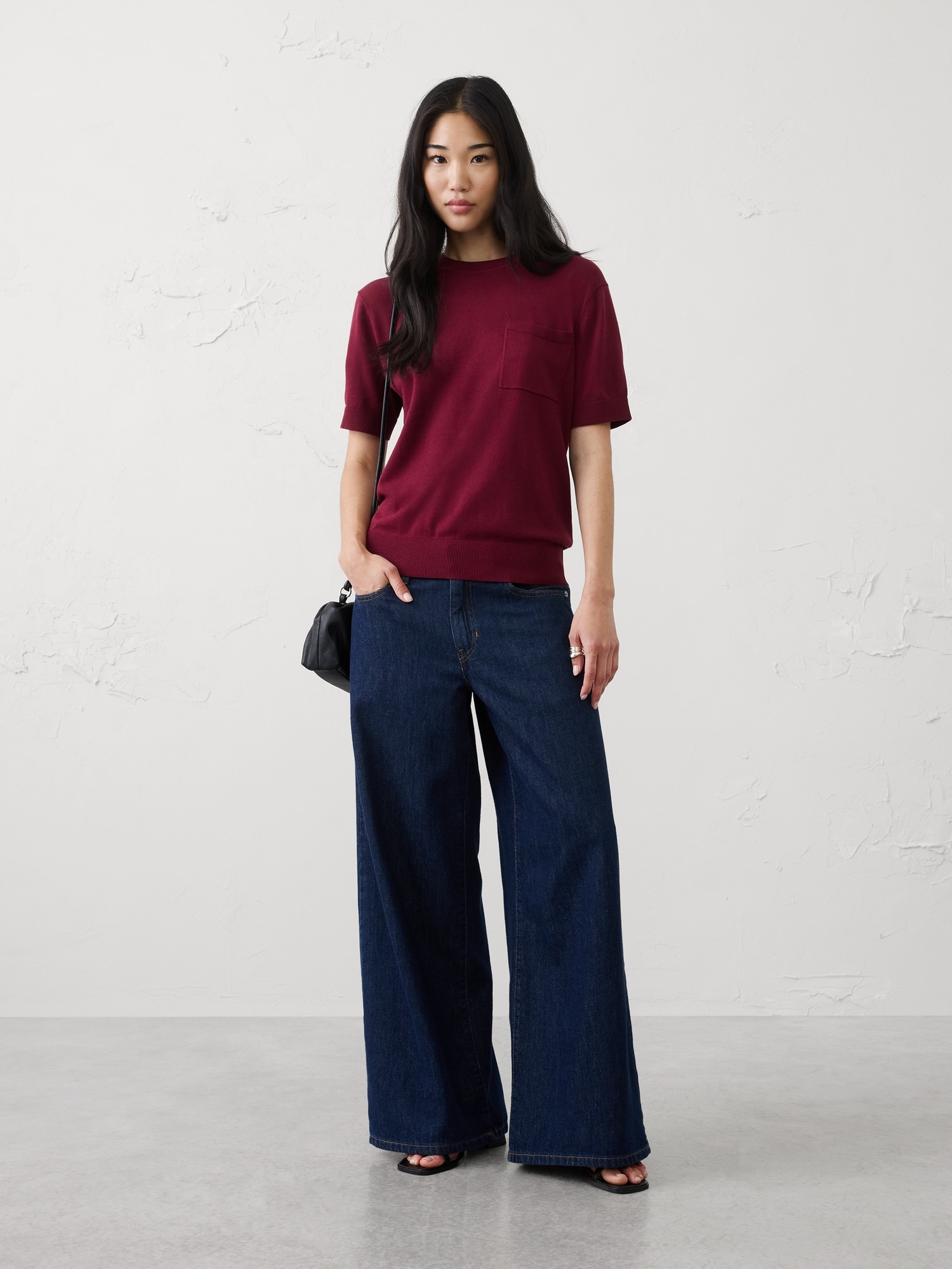 Forever Pocket Sweater T-Shirt